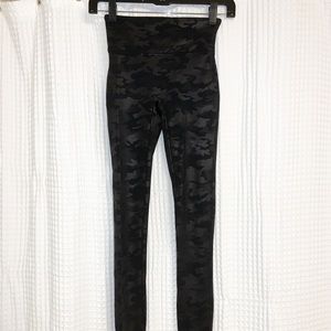 Leather camo spanx leggings